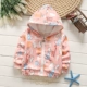 Áo mới 2018 cho bé gái áo khoác nhung mỏng trẻ em mùa xuân và mùa thu dễ thương hoạt hình áo sơ mi có khóa kéo Hàn Quốc ao phao tre em