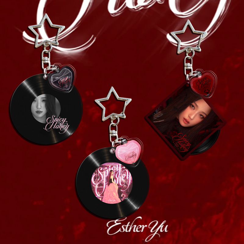 New Yu Shuxin Album Mini Vinyl Keychain Support Bag Charm Exquisite Gift for Fans Spicy