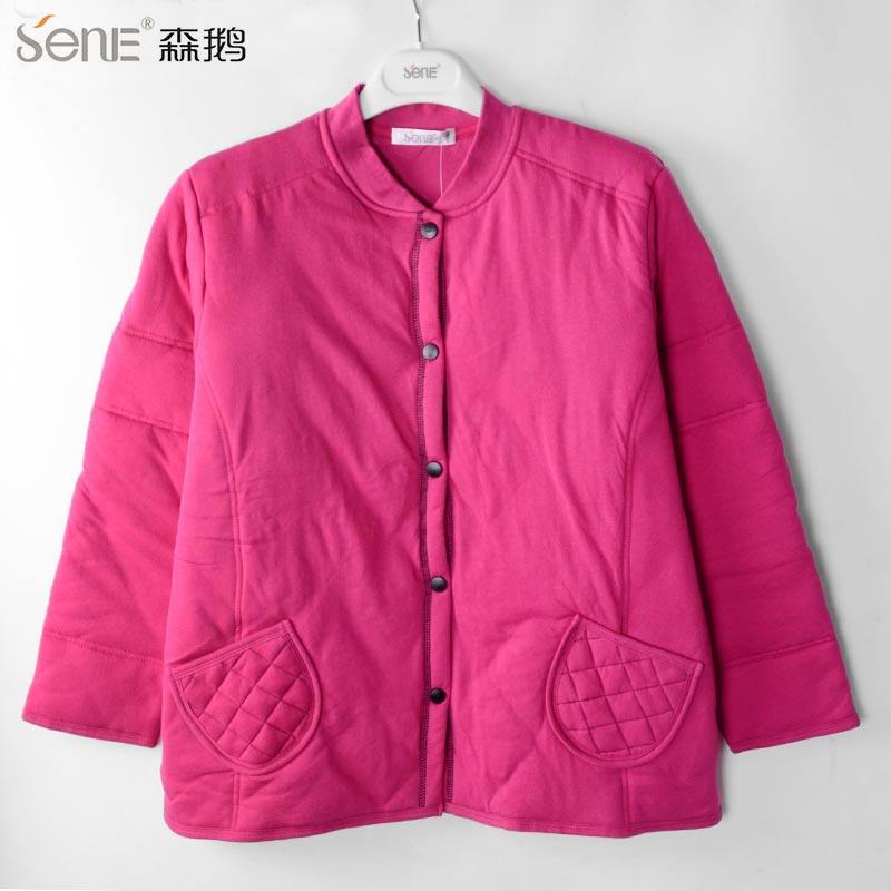 Sengoose male and female middle aged cotton padded jacket cardiovert loose comfortable winter clothing pure cotton thickened warm single cotton outwear