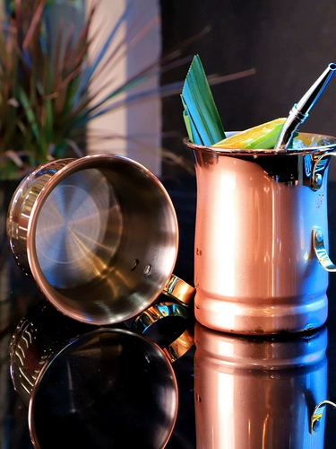 Японские медные мюли из нержавеющей стали, коктейльный бокал