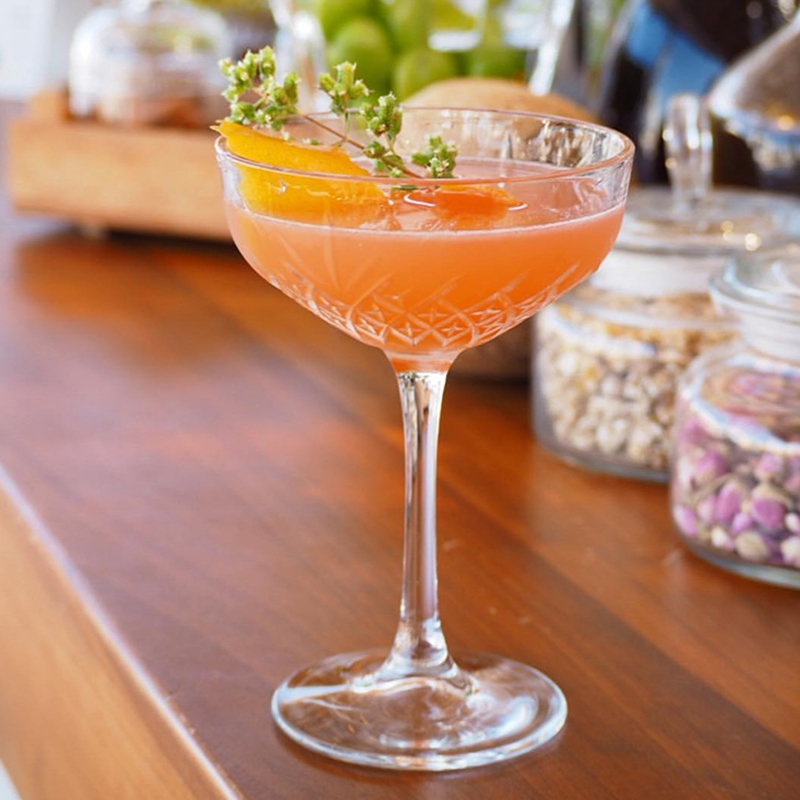 Bar Turkey imported butterfly cocktail glass Martini glass goblet ice cream glass creative wine glass