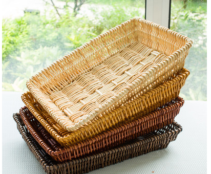 Bamboo basket large collection basket willow cane exhibition basket kindergarten supermarket knitting fruit basket fruit basket