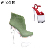 Shenzhen New 100 million shoe tree factory tailor-made female 20cm ultra high heel and round head shoe tree hating the sky high and high help shoe model W055H
