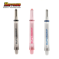 British HARROWS SUPERGRIP Series 35 48mm Black Blue Pink Crystal Darts Rod