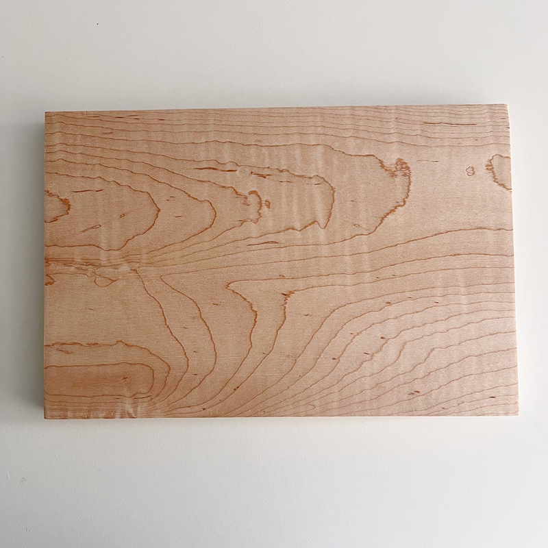 One Item, One Photo. 100% Solid North American Hard Maple Wood Cutting Board Knife Board Version