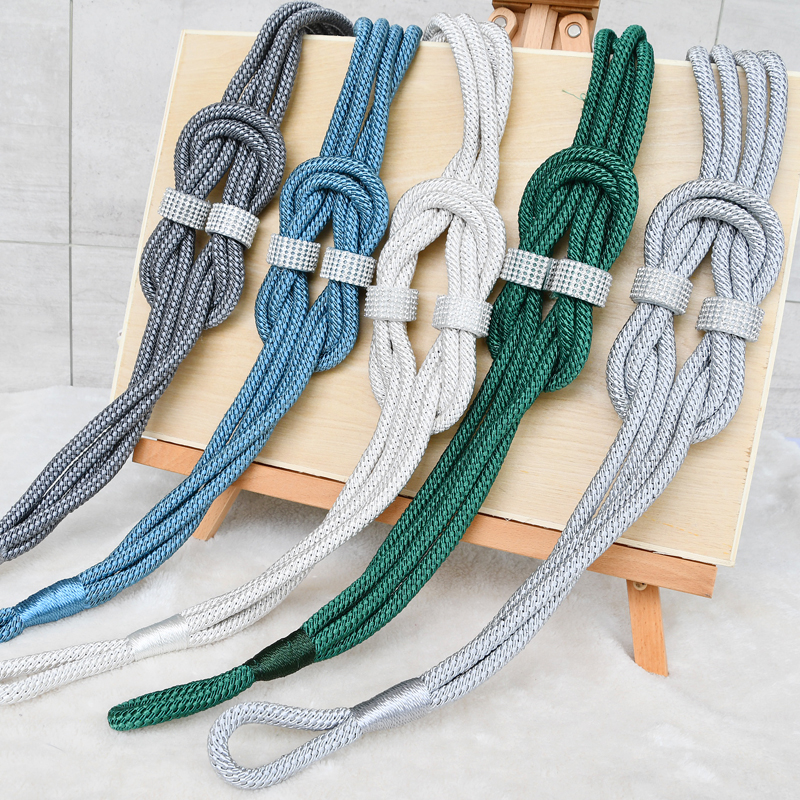 Tianhe lace new hand-woven curtain straps with a rhinestone modern fashion home textile decoration factory tassels