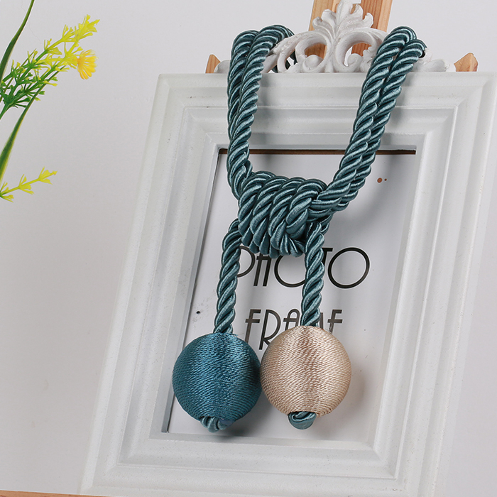 Tianhe lace new curtain with hanging ball accessories decorated home weaving hand-made egg round wedding decoration