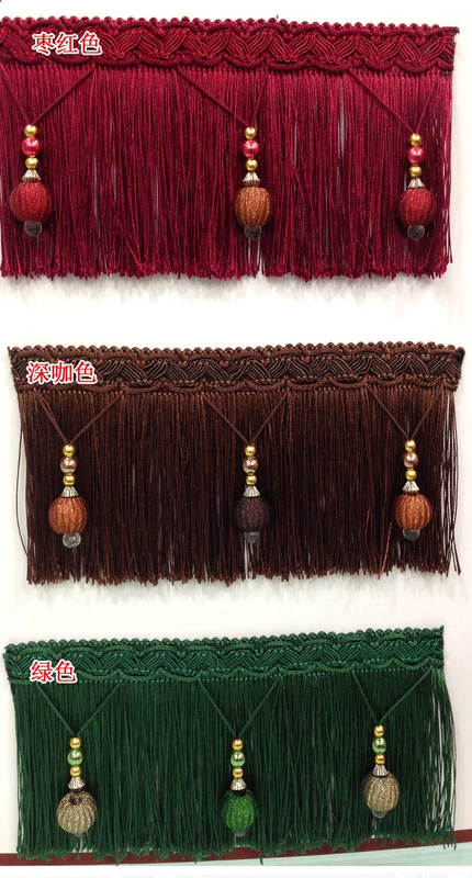 Các rèm cửa phong cách châu Âu ren 10cm túi lụa vàng hạt mới ren rèm phụ kiện để được xếp hạng tua phụ kiện trang trí quần áo - Phụ kiện rèm cửa thanh treo rèm cửa bằng gỗ