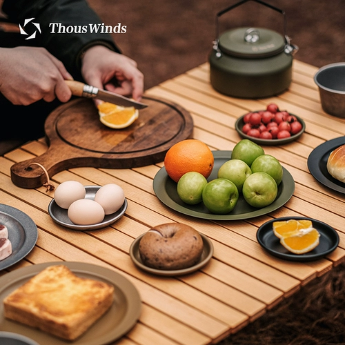 Thous Winds Портативная посуда для кемпинга, обеденная тарелка из нержавеющей стали