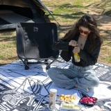 Blackdog Black Dog Cool Wild Piece Подушка с широкой анти -водонепроницаемой водонепроницаемой дикие пояса парк парк парк газон подушка на открытом воздухе