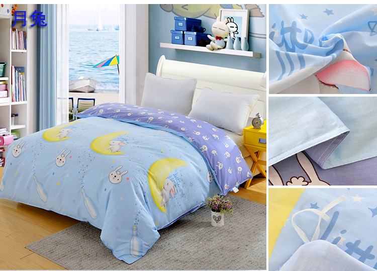 Bông cổ tích lãng mạn twill quilt cover đơn mảnh Cotton quilt bìa ký túc xá sinh viên đôi 150 200 230 - Quilt Covers chăn hè cho bé