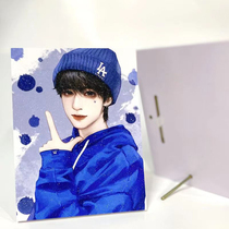 Frameless painting customized gypsophila photo frame customized 7-inch 8-inch frameless painting idol photo table square picture frame