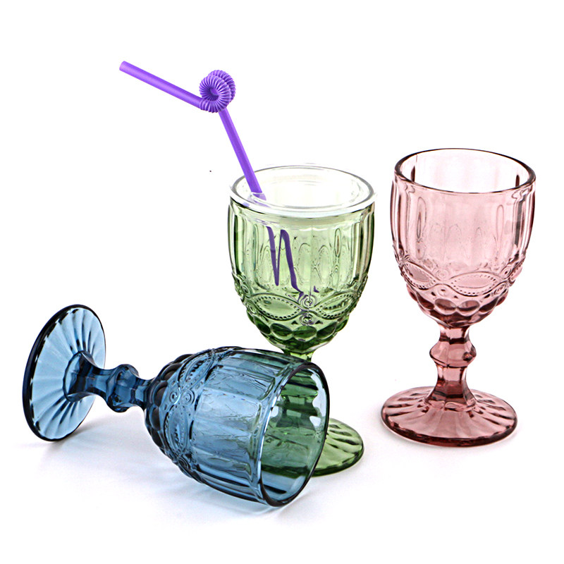 Beauty clubhouse mug cup European style with lid contained juice cups Commercial barbs Straw Thickened Glass Cups