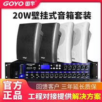 Guoyu 20W coaxial wall mounted speaker ceiling hanging wall speaker ceiling ceiling audio campus radio shop