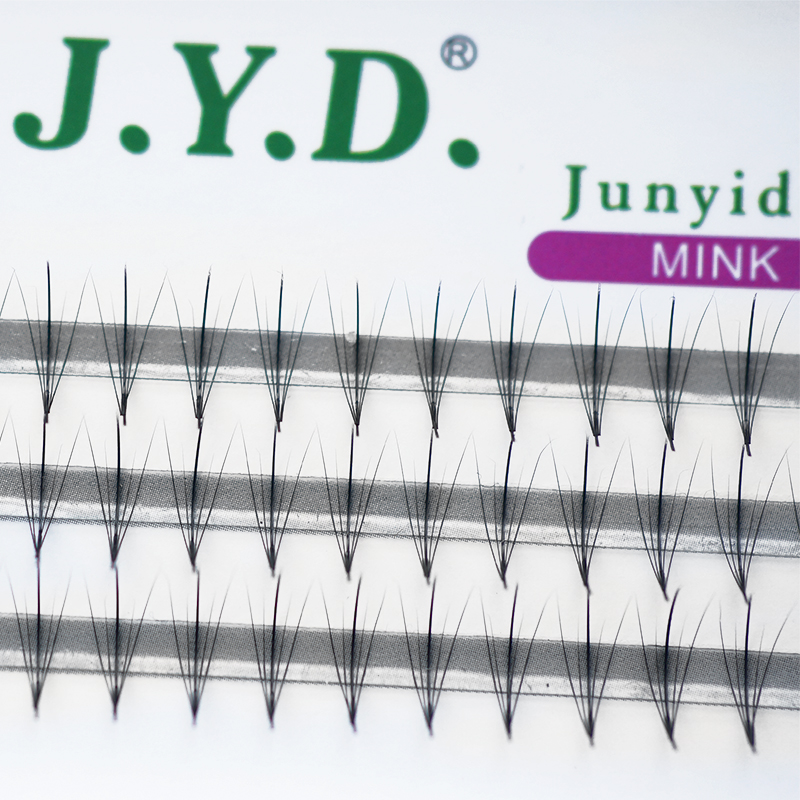  JYD0 07 fine imported mink wool super light and soft natural grafting false eyelashes 5 roots with a fur anchow