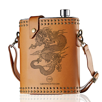High-grade Russian imported thickened jug portable 304 stainless steel 2 5 pounds portable metal outdoor jug