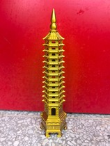 Pure copper Wenchang Tower 13th floor nine floors and 13th floor Wenchang Tower desk office Wenshu Pagoda Wenchang study room decorations