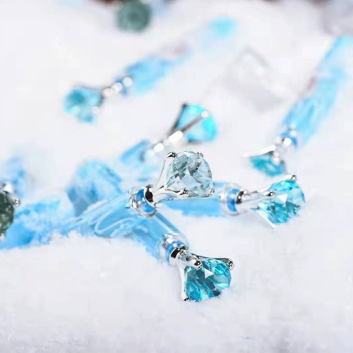 Бриллиантовый синий прозрачный карандаш для принцессы, защитный чехол, «Холодное сердце», 10 шт