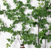Simulation 2 m creeper rattan vines fake flower decoration vine plant air conditioning tube to block ceiling leaves green leaves green plant