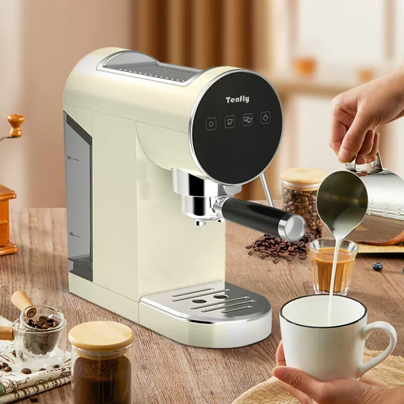 Italian Espresso Machine, Freshly Ground, Home Use, 20Bar Extraction, Semi-Automatic, High-Pressure Steam, Milk Frothing, Office Use Italian Espresso Machine, Freshly Ground, Home Use, 20Bar Extraction, Semi-Automatic, High-Pressure Steam, Milk Frothing, Office Use