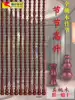 Open evil door curtain Full peach wood bead curtain Bamboo gourd hall entrance Living room compartment Bedroom powder room hanging curtain Household