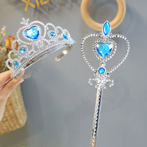Girl Hair Hoop Ice and Snow Aisha Diamond Princess Crown Jewelry Headwear Queen Fashion Hair Ornaments Magic Ware