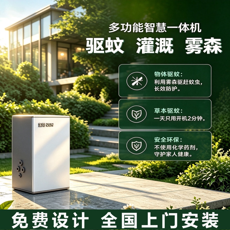 Courtyard Villa Garden Outdoor Mosquito Repellent Irrigation Misting System All-In-One Machine Physical Mosquito Repellent Herbal Mosquito Repellent Xini