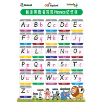 26 English Alphabet Standard English Writing and Phonics Learning Table Classroom Layout Wall Sticker