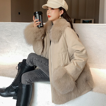 Wear both sides of the 2020 new winter Parker dress female medium-long down liner fox hair young fur coat
