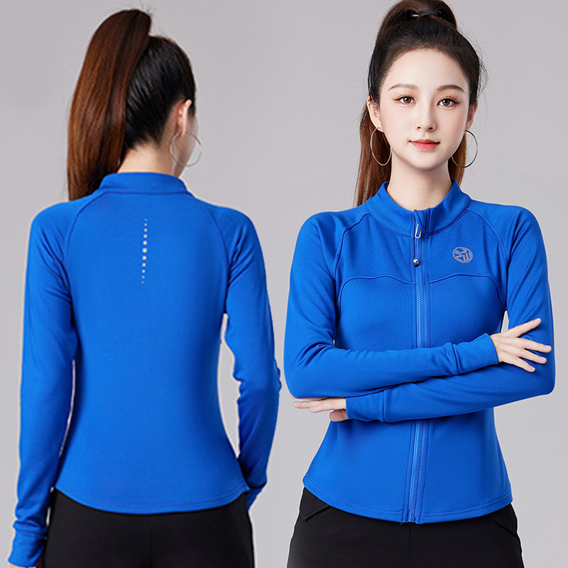 Yang Liping Square Dance Clothing New Slim-Fit Quick-Drying Sports Top Running Fitness Aerobics Yoga Wear Long-Sleeved Women's