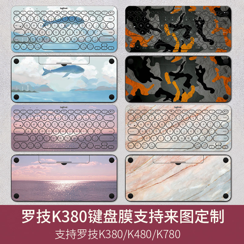 Logic k380 keyboard sticker K480K780 dust cover wireless Bluetooth keyboard tabletop PC keyboard protective film