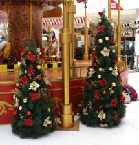 Flower branches Christmas tree styling Processing Christmas Beauty Chen Making Christmas Decorative Supplies Stage Christmas Props