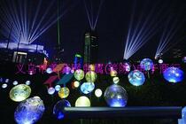 LED Light Beauty Chen Light Ray Light Sphere Swing Piece Park Lawn Night View Light Atmosphere Arrangement