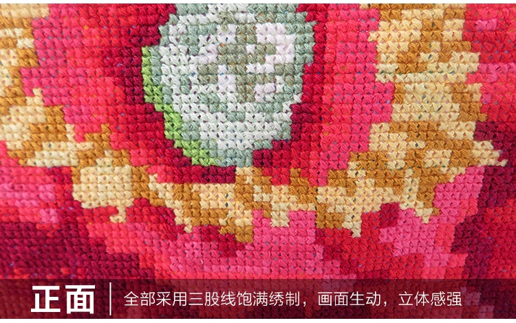 Handmade cross-stitch xong chín feet Peony nở hoa Peony sáu feet Peony màu sắc quốc gia của màu sắc quốc gia của sự quyến rũ - Công cụ & phụ kiện Cross-stitch