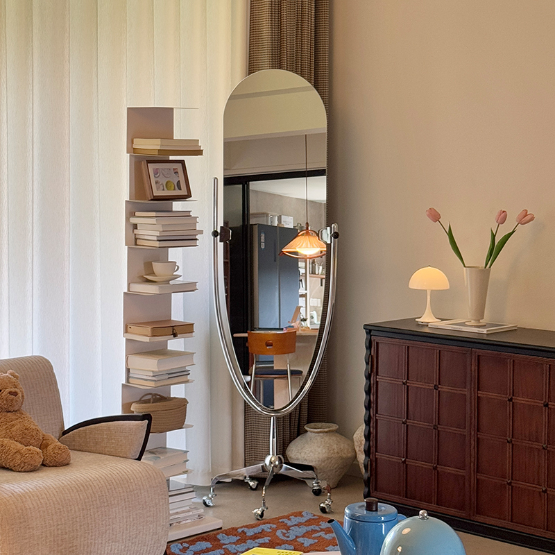 Dulton Mirror Japanese Sailing Full-Length Mirror Floor Mirror Home Medieval Designer Fitting Dressing Mirror Casagd