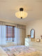 French-Style Vintage Bedroom Chandelier, Cream Glass, Simple Retro White Ash Wood, High-End Dining Room Ceiling Lamp Casagd