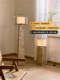 Designer Ji Yutang's Japanese Wabi-Sabi Style Vintage Tree Stump Floor Lamp, High-End Artistic Lamp for Hotel, Villa, and Living Room