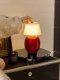 Casa Retro Desk Lamp Cute Little Red Bean Vintage Desktop Decoration Ornament Bedroom Bedside Rechargeable Atmosphere Night Light
