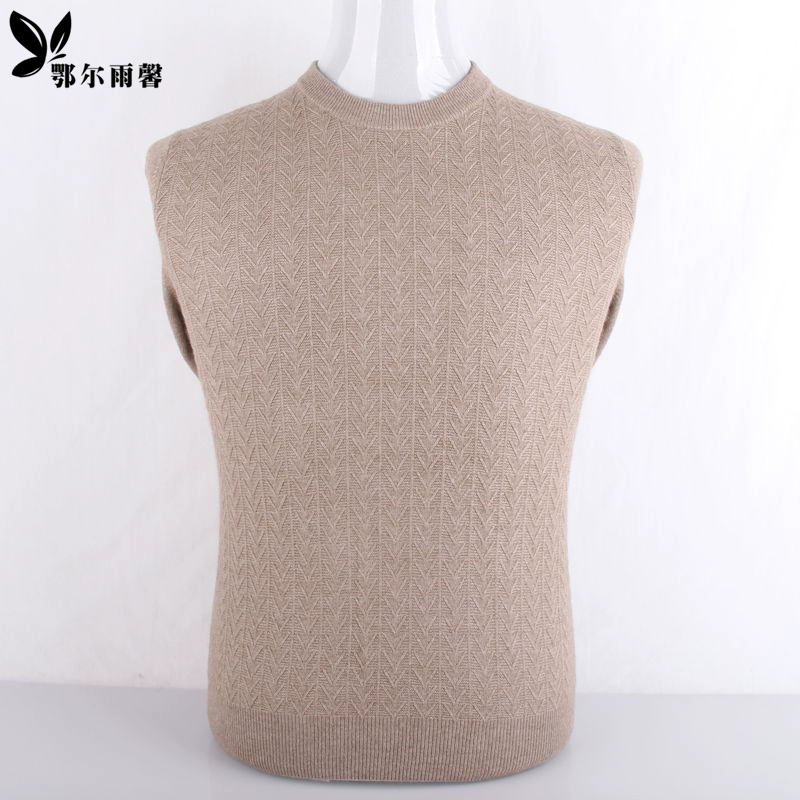 Sản phẩm mới của nam giới thời trang giản dị áo len cashmere nửa vòng cổ cao xoắn hoa mùa thu và mùa đông phổ biến áo len dệt kim của cha - Áo len Cashmere