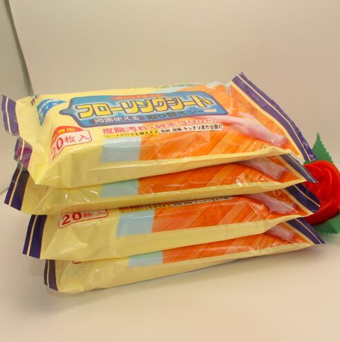 10 packs of Japanese floor wipes plain weave decontamination antibacterial electrostatic dust removal wet wipes a pack of 20 pieces price