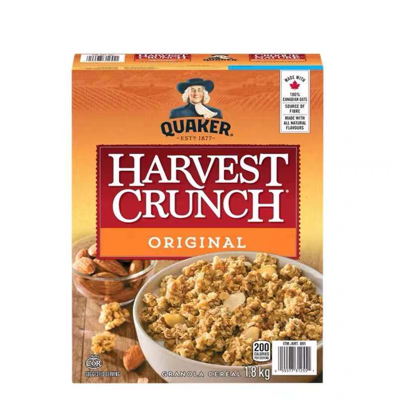 Canada Quaker Quaker Instant Breakfast Cereal High Fiber Almond Cereal 1 8kg