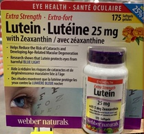 Spot Canada Weibo webber High Content Lutein 25mg Plus Quantity 175 Granular
