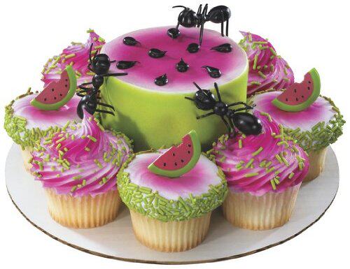 Deco 3 Plastic Ants Cake Toppers