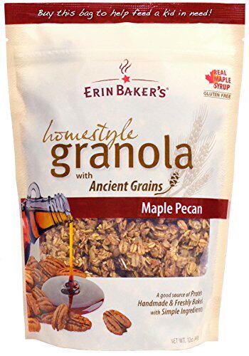 Erin Bakers Homestyle Granola Maple Pecan Gluten -