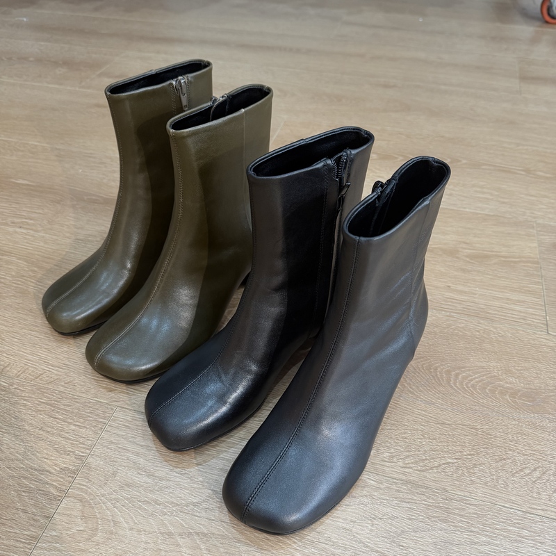 Cdl Versatile Chunky Heel Short Boots Heel Height 5.2cm Xz8349