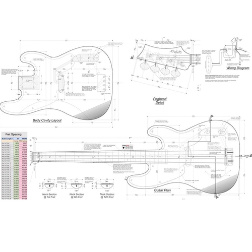 P Bass Professional Rhatke P Bestaeders Профессиональный рисунок рисунок на гитаре Besders бумажный рисунок электрогитара