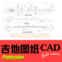 洋琴专业图纸特色乐器图纸专业洋琴图纸吉他制作专业图纸制琴图纸