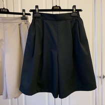 Design sense niche Korean loose thin wide leg pants casual suit shorts pants children tide 2021 summer New