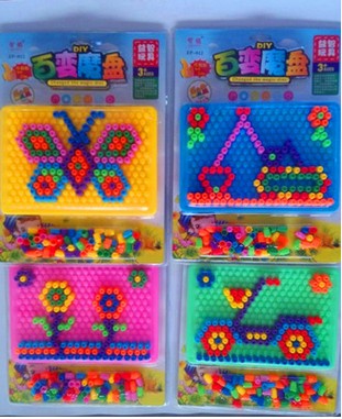 3D three-dimensional sense 012 Blister magic plate Creative children's educational toys Wisdom magic plate building blocks