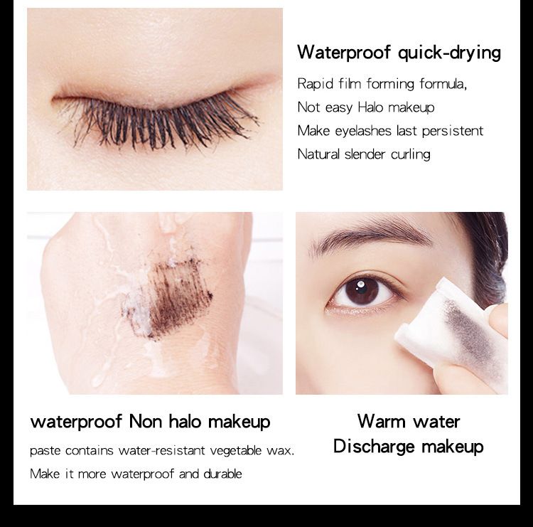 Macfee xuyên biên giới / Malang phim phong phú mascara 4D không thấm nước không nở dày uốn dài - Kem Mascara / Revitalash chuốt mi kiss me